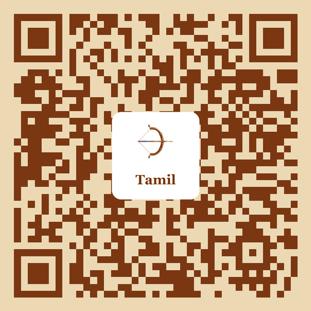 QR code linking to the Hanuman Chalisa Tamil edition